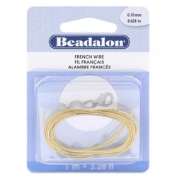 [FC-1069] Cannetille French Wire, doré, diam 0.8mm, 1m