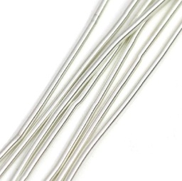[FC-1067] Protège câble / fil français (cannetille) en cuivre, plaqué argent, diam 0,8mm, vendu par tranche de 10cm