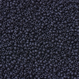 [X-SEED-G007-RR0401F] Perles Miyuki rocaille 11/0 fiole sachet de 10g NOIR MAT RR0401F