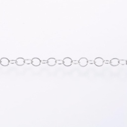 [CHS-H007-58P] Chaîne en INOX argenté, chaîne belcher, 3,0x2x0,3mm, au mètre