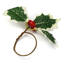 [AJEW-G062-01C] Branche de sapin de Noël artificielle, avec fil de fer pour ornement porte-serviette, 150x92 mm