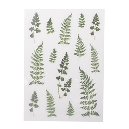 Stickers/autocollants réalistes, en plastique imperméable, motifs de plante, divers modèles au choix, 15x10,5cm