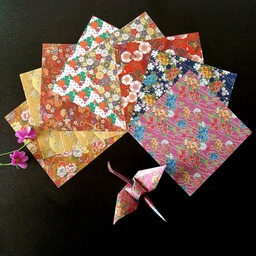 [PW-WG64106-01] Feuilles de papier origami, multicolores, 140x140mm, x 60 feuilles