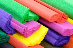 [CREPE] Papier crépon, 25cm x 2.5m, coloris divers