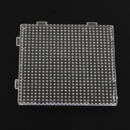 [DIY-Q009-08] Plaque pour perles à repasser 3x2.5mm, carré, transparente, clipsable,  75x75mm