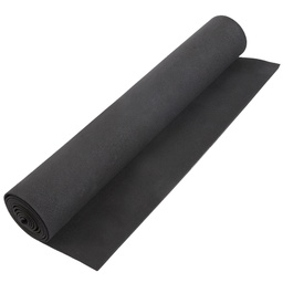 [AJEW-WH20054-076B] Rouleaux caoutchouc mousse noir,  120x35cm, 2mm épaisseur