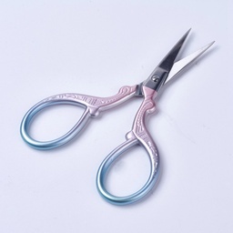 [TOOL-WH0117-28A] Ciseaux de broderie en INOX, couleur bleu violet, 9,4x4,75mm
