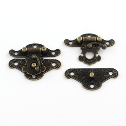 [IFIN-R203-48AB] Fermoirs pour boîtes couleur bronze 38x49x7,5mm