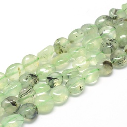 [G-R445-8x10-25] Pierre Préhnite naturelle, pepite,  8~15x7~12x4~12mm, trou 1mm, l'unité
