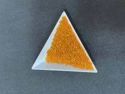[SBX410] Perles de rocaille transparentes  taille inf. 3 mm, trou 1 mm, sachet d'env. 30 gr, Rose orangé, unité