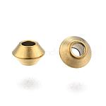 [1487 STAS-M237-01] Séparateur INOX doré, avec placage ionique, soucoupe, 4x2mm trou 1.2mm