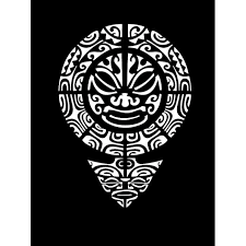 [194302] Pochoir adhésif repositionnable maori mandala 21x29.7cm