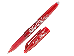 [CA544073] Stylo roller pilot frixion ball rouge rechargeable avec gomme pointe 0.7mm