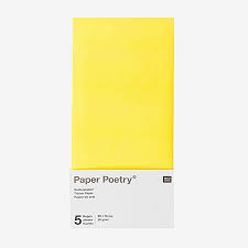 [4051271073541] Papier de soie, 5 feuilles de 50x70cm jaune