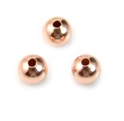 [6534] Perle laiton 12mm or rose