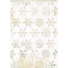 [71981000] Papier décomaché snowflakes 37.5x26cm 3 feuilles